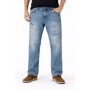 Maxi Milian Distressed Faded Straight Leg Jeans Blue 46